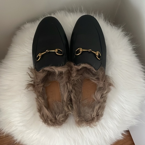 Gucci Princetown Genuine Shearling Mule - Picture 2 of 12